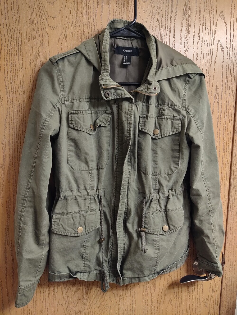 Forever 21 Olive Green Military Field Jacket